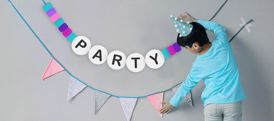 DIY Giant Friendship Bracelet Banner (Printable Party Decor)