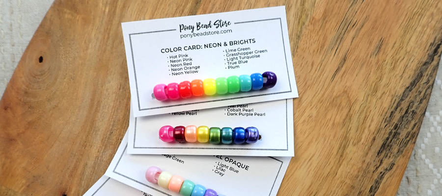 Pony Bead Color Cards