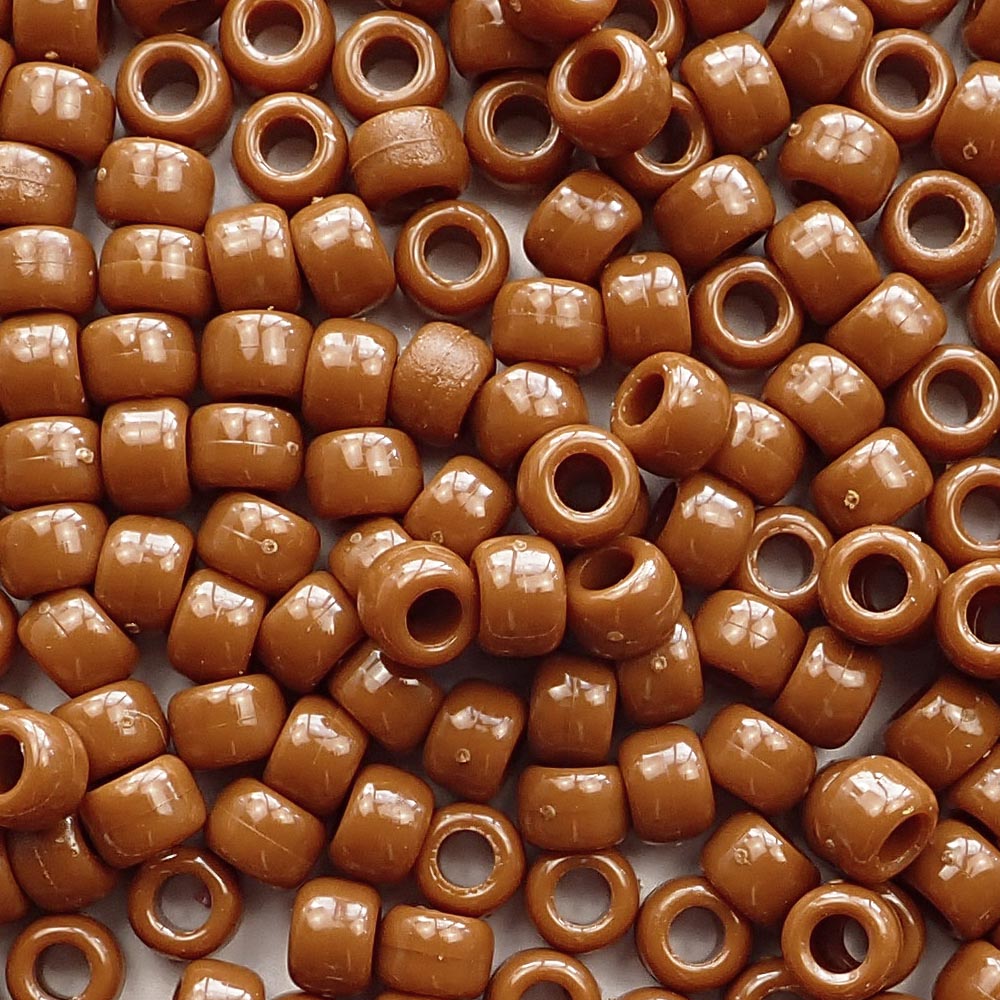 Medium Brown Pony Beads