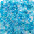 Caribbean Blue Mix Plastic Pony Beads 6 x 9mm, 250 beads
