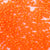 Neon Orange Plastic Pony Beads 6 x 9mm, 500 beads
