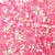 6 x 9mm plastic pony beads in baby shower pink and white colors