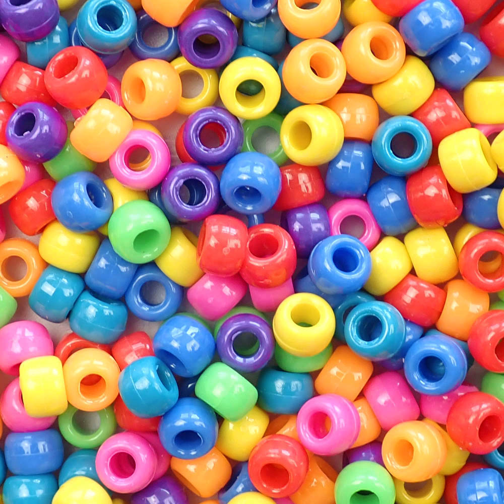 Pony bead mix in circus theme colors