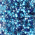 Pacific Blue Mix Plastic Pony Beads 6 x 9mm, 250 beads