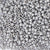 Satin Matte Medium Silver Gray Pearl Plastic Pony Beads 6 x 9mm, 150 beads