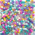 Pool Party Mix Plastic Pony Beads 6 x 9mm, 500 beads