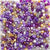 Princess Purple Mix Plastic Pony Beads 6 x 9mm, 250 beads