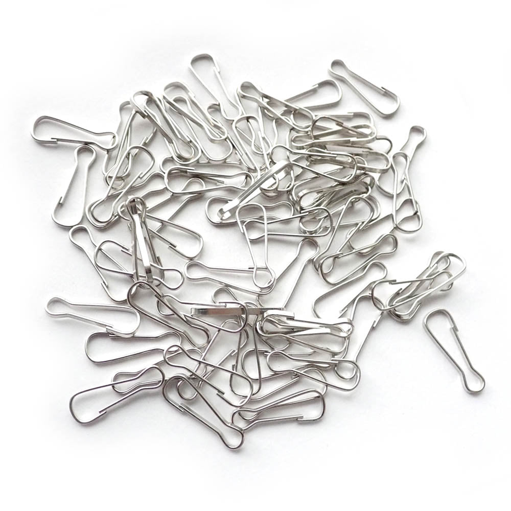 Metal Lanyard Hooks, 23mm (1&quot;), 72 pieces
