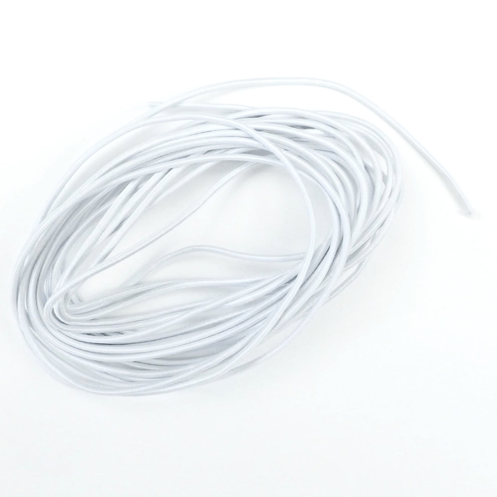 2mm thick white elastic cord