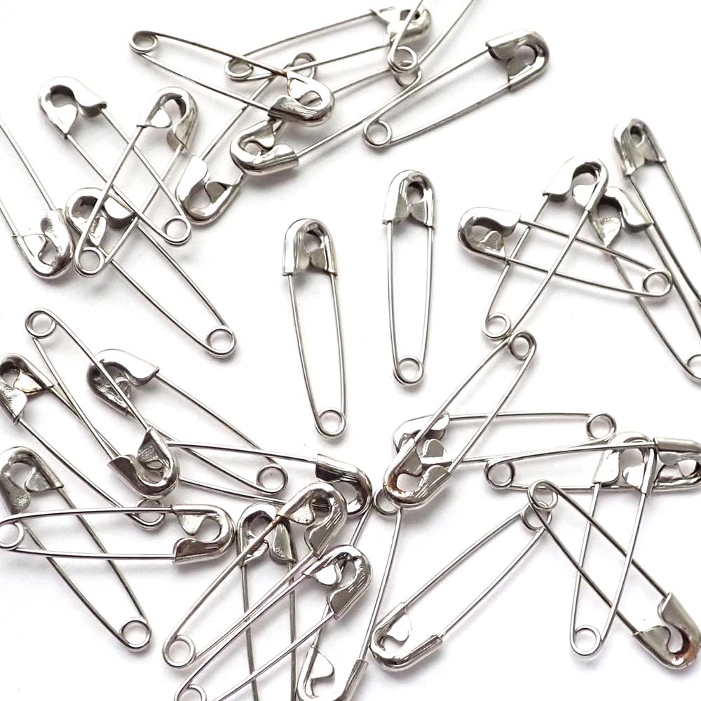 Safety Pins #1 (1-1/8&quot;), Silver Tone, 144 pcs