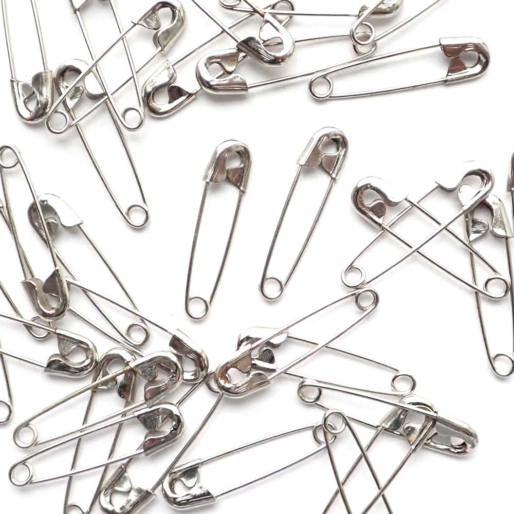 Safety Pins #1 (1-1/8"), Silver Tone, 144 pcs