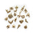 Halloween Theme Metal Charms, Mix Shapes, Antique Gold Tone, 20 charms