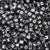 Plastic Black Alphabet Beads, Random Mix, (Horizontal) 6mm Cube, 800 beads