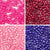 Valentine's Theme 4 Color Kit, Plastic Pony Beads 6 x 9mm, 1000 beads