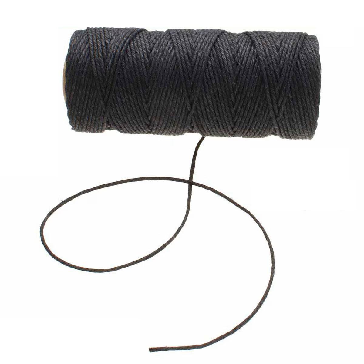 Black Hemp Cord Spool, 20lb, 197 ft