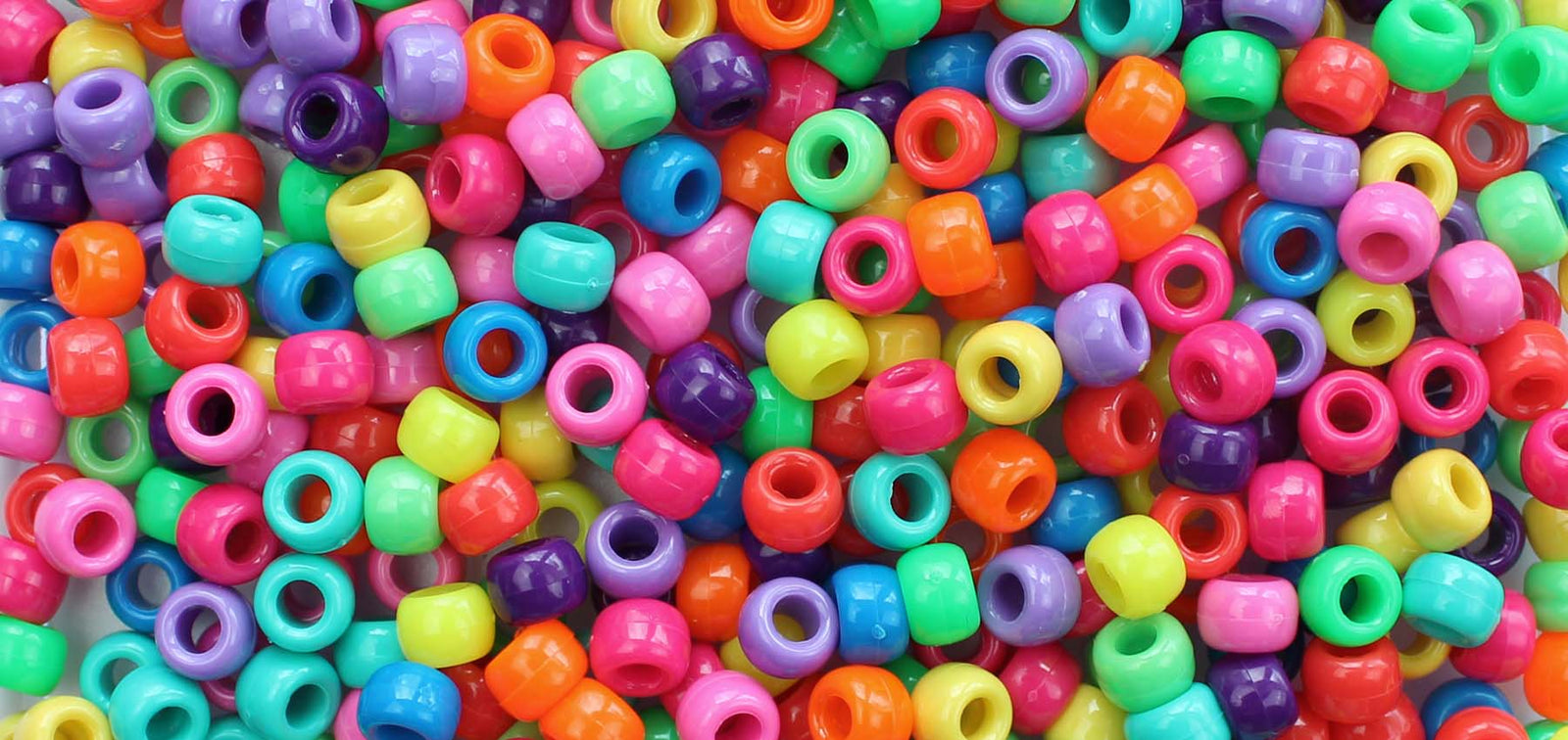 bright multicolor craft beads for making bracelets