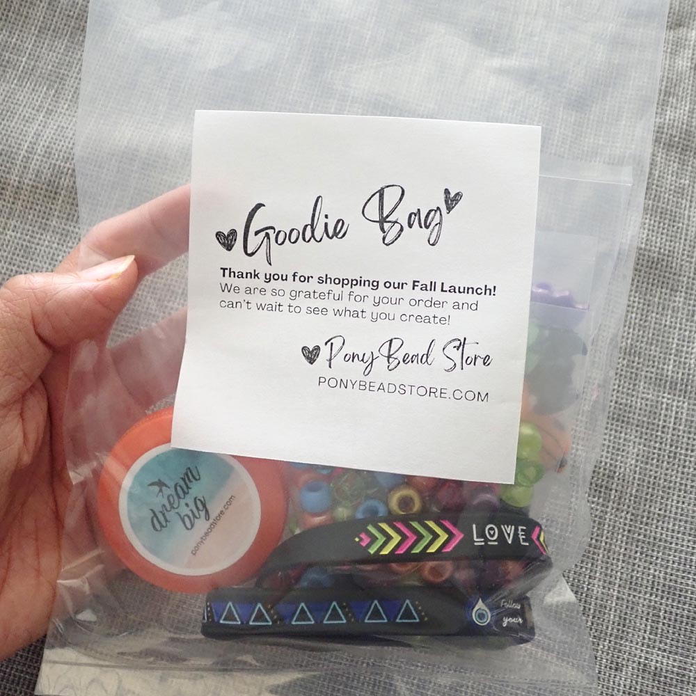 pony bead store goodie bag
