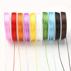 Jewelry Stretch Cord, 1mm wide, 50ft, One Spool, Random Color