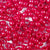 Berry Red Opaque Plastic Pony Beads 6 x 9mm, 150 beads