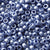 Medium Montana Blue Pearl Plastic Pony Beads 6 x 9mm, 500 beads