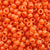 Orange Amber Plastic Pony Beads 6 x 9mm, 150 beads