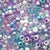 Lavender Sky Mix Plastic Pony Beads. Size 6 x 9 mm. Craft Beads.