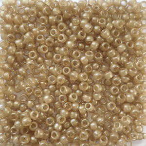 Light Golden Bronze Pearl Plastic Pony Beads 6 x 9mm, 500 beads