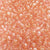 Light Rose w/ Gold Glitter Plastic Pony Beads 6 x 9mm, 500 beads