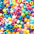 Bright Opaque Mix Plastic Pony Beads 6 x 9mm, 500 beads