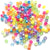 Neon Princess Mix Plastic Pony Beads 6 x 9mm, 500 beads