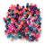 Sunset Festival Mix Plastic Pony Beads 6 x 9mm, 500 beads