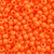 Matte Neon Orange Opaque Plastic Pony Beads 6 x 9mm, 500 beads