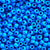 Matte True Blue Plastic Pony Beads 6 x 9mm, 500 beads