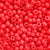 Matte Neon Red Opaque Plastic Pony Beads 6 x 9mm, 500 beads