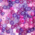 Wild Berry Purple & Pink Mix Plastic Pony Beads 6 x 9mm, 500 beads