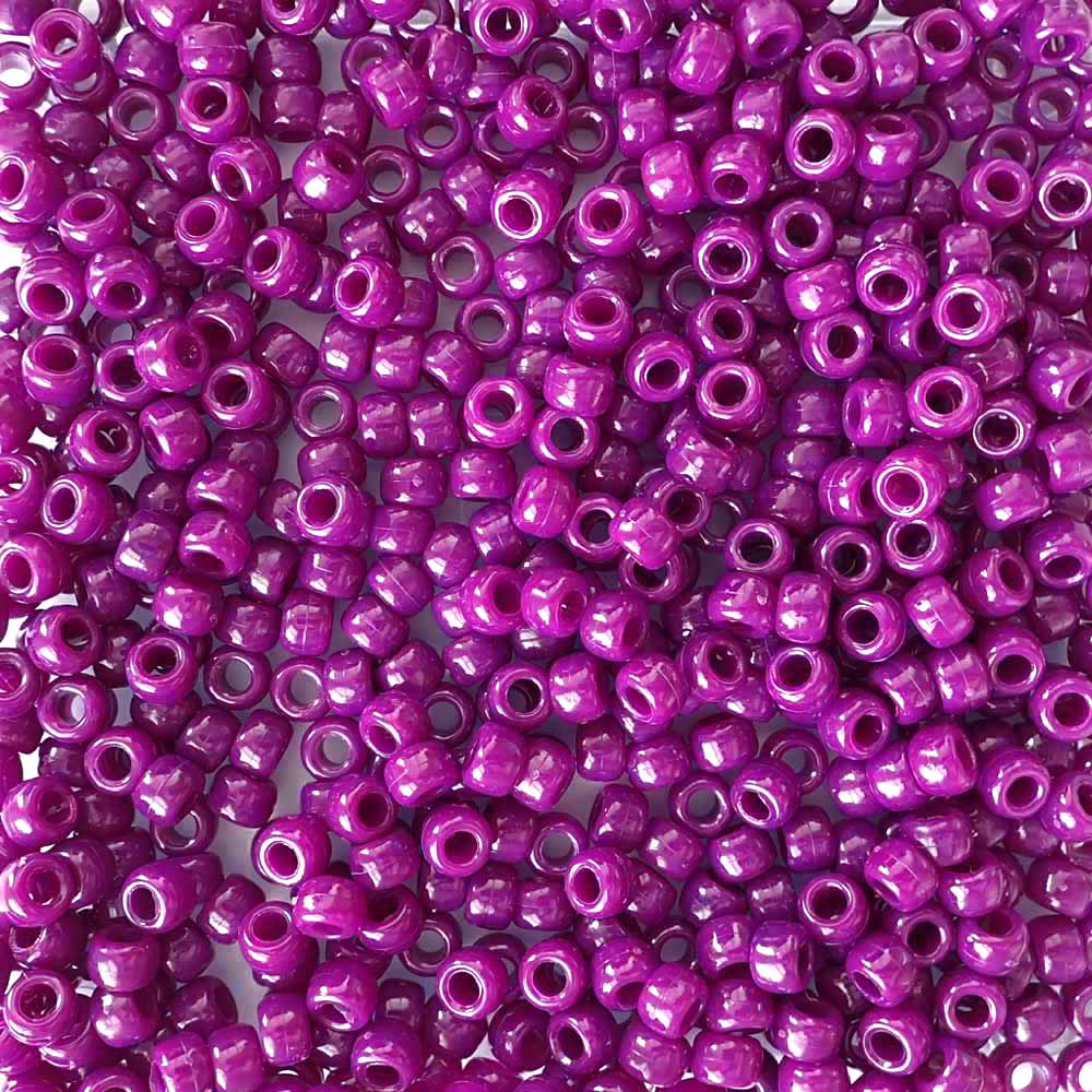 dark boysenberry pony beads