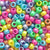 Carnival Pearl Multicolor Mix Plastic Pony Beads 6 x 9mm, 500 beads