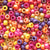 Tropical Sunset Mix Plastic Pony Beads. Size 6 x 9 mm. Craft Beads.