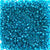 Dark Turquoise Blue Transparent Plastic Pony Beads 6 x 9mm, 500 beads