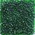 Deep Emerald Green Transparent Plastic Pony Beads 6 x 9mm, 150 beads