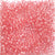 Medium Coral Transparent Plastic Pony Beads 6 x 9mm, 150 beads
