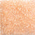 Peach Glitter Plastic Pony Beads 6 x 9mm, 100 beads