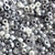 Gray Shadows Mix Plastic Pony Beads 6 x 9mm, 500 beads