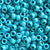 Blue Turquoise Plastic Pony Beads. Size 6 x 9 mm. Craft Beads. 