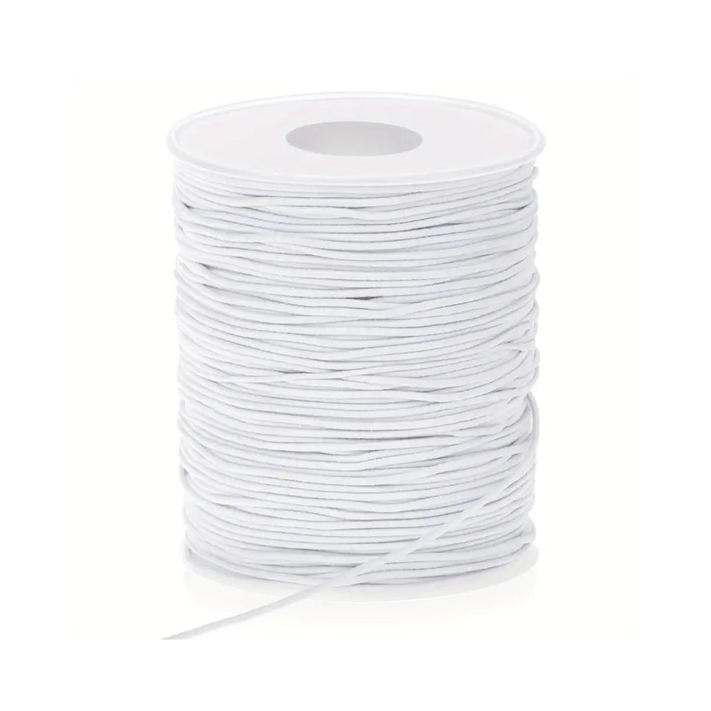 2mm thick white elastic cord