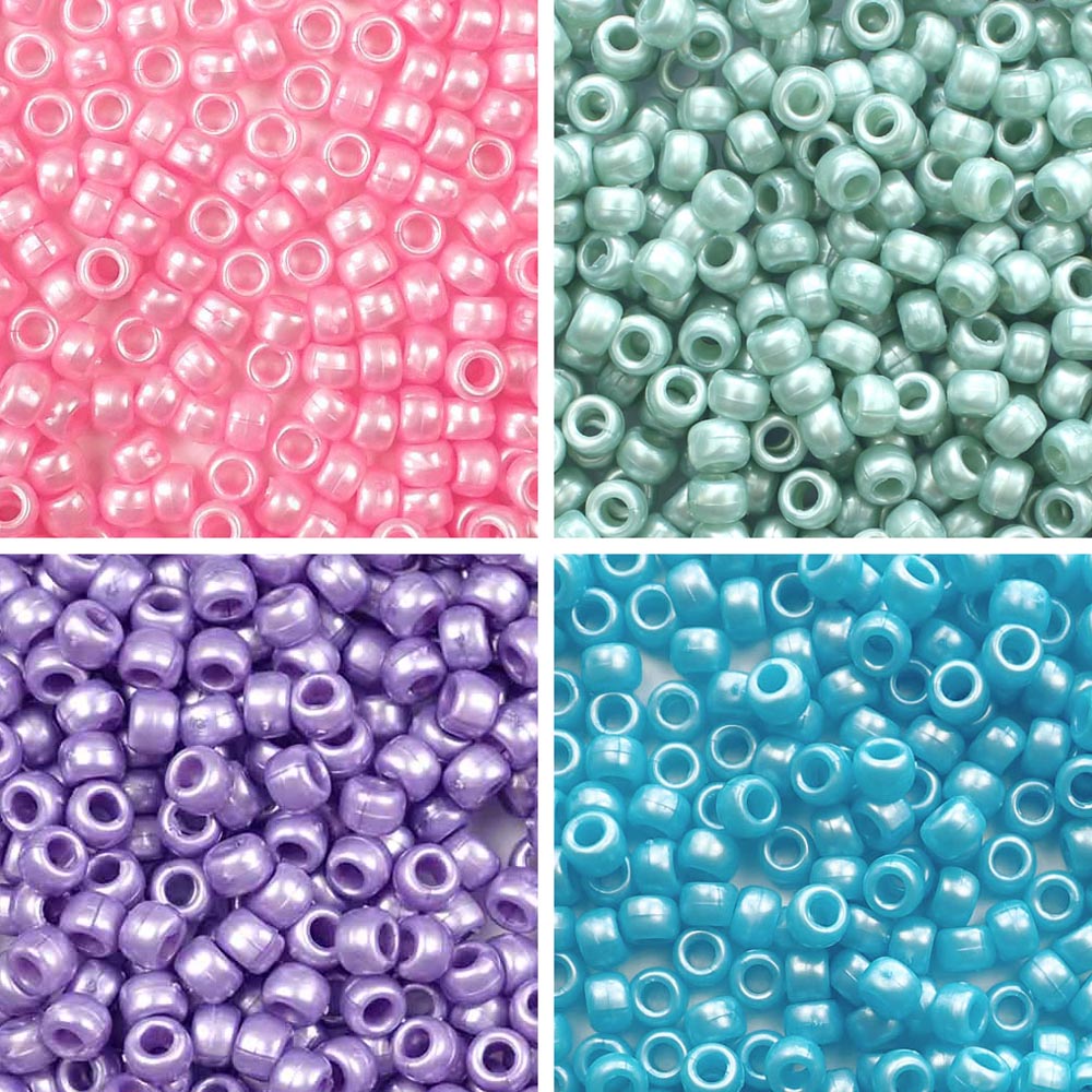 DIY Bead Kit Over 1700 Beads 6+ Assorted Sizes and Colors