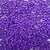 6 x 9mm plastic pony beads in purple