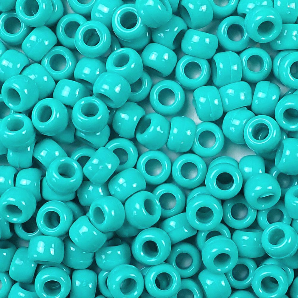 Candy Opaque Mix Plastic Craft Pony Beads 6x9mm Bulk, Made in the USA -  Bead Bee