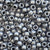 Gray Pearl Plastic Pony Beads 6 x 9mm, 150 beads