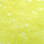 6 x 9mm plastic pony beads in yellow glow